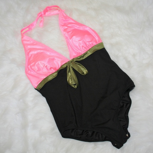 Vintage Other - 1980s Color Block Slimming One Piece Swimsuit 16